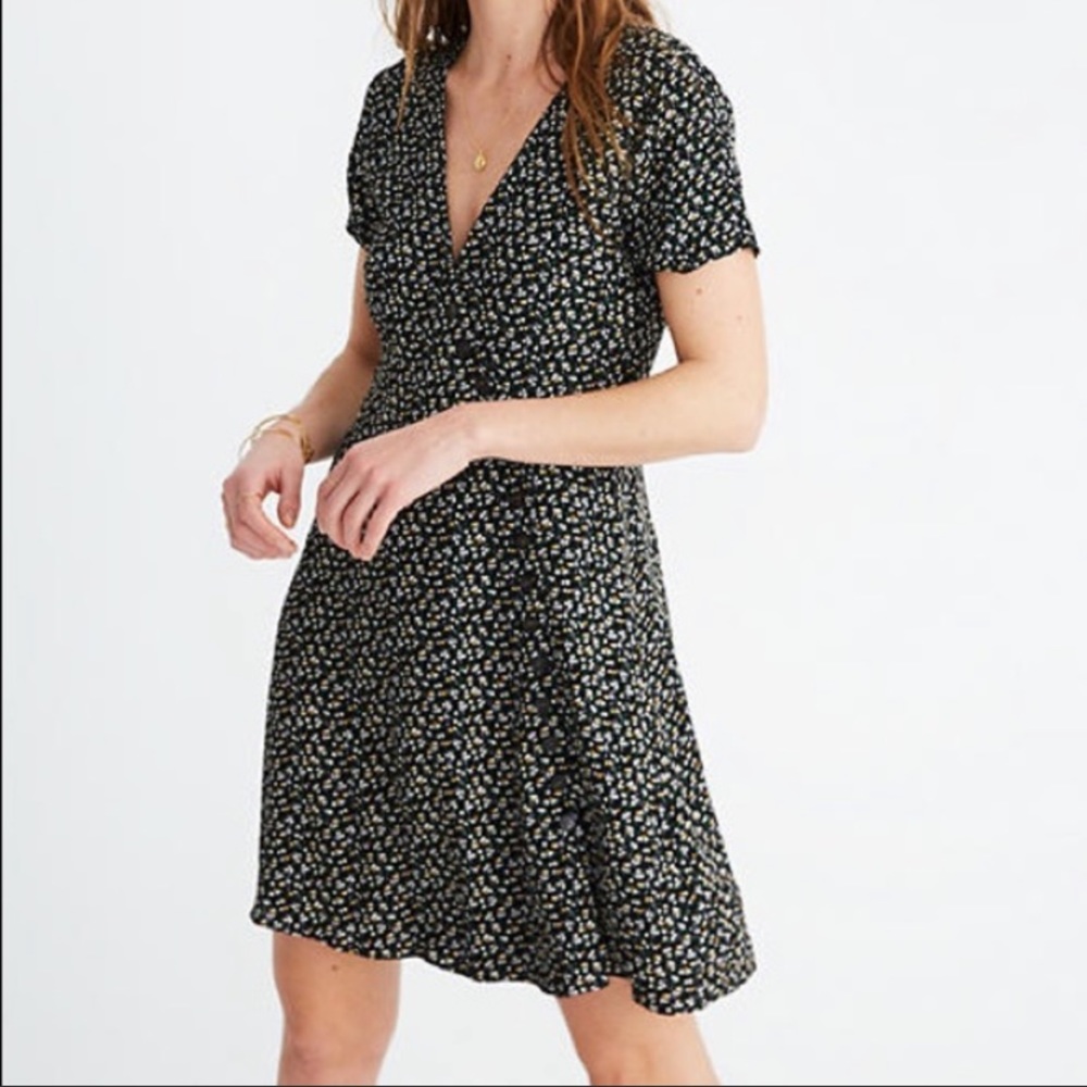 MADEWELL button wrap dress